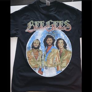 Bee Gees Womens Small Navy Blue T Shirt